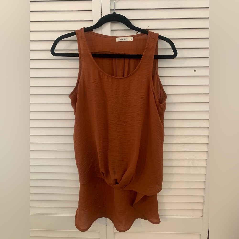 Burnt Orange Boutique Top